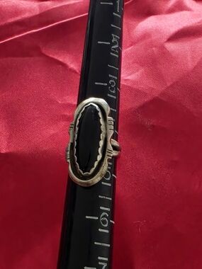 Sterling Silver Oval Black Onyx Ring - Women's Jewelry